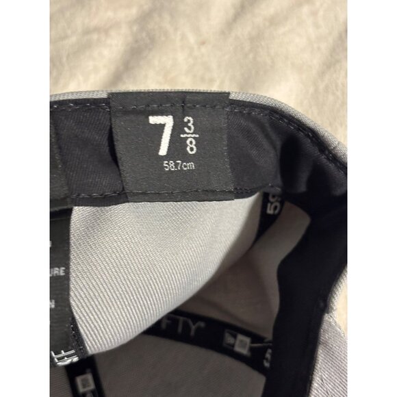 New Era 59FIFTY MLB Basic Los Angeles Dodgers Gray Fitted Cap 7 3/8 - Picture 6 of 7